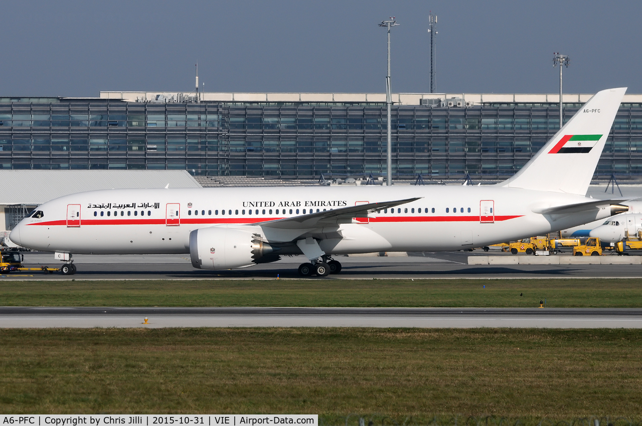 A6-PFC, 2013 Boeing 787-8 Dreamliner C/N 35303, Abu Dhabi Amiri Flight - United Arab Emirates