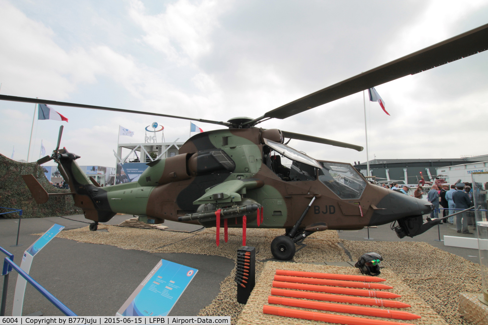6004, 2013 Eurocopter EC-665 Tigre HAD C/N 6004, at Le Bourget for SIAE 2015