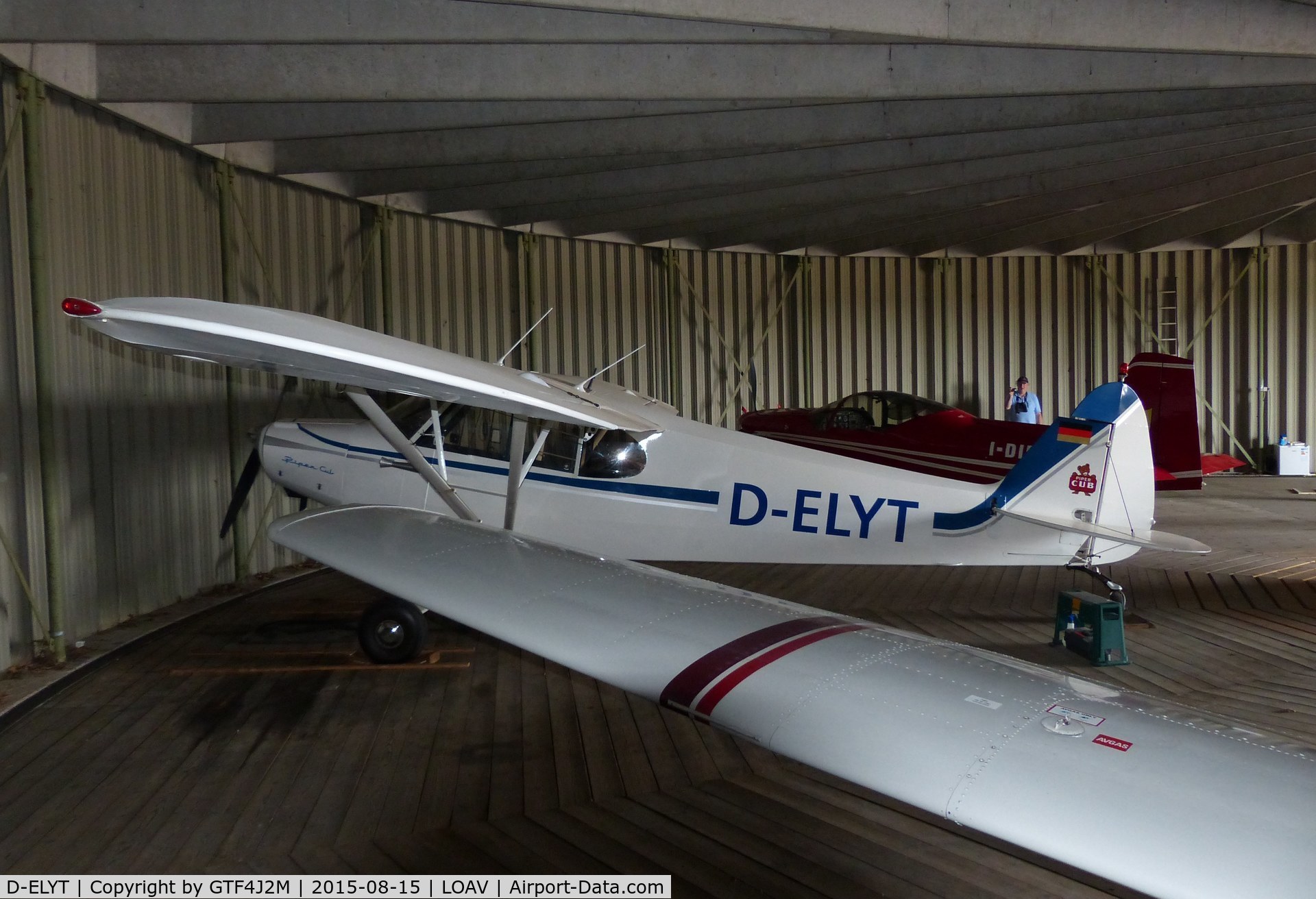 D-ELYT, Piper PA 18-95 Super Cub C/N 18-2013, D-ELYT at Voslau-Wien-W15.8.15