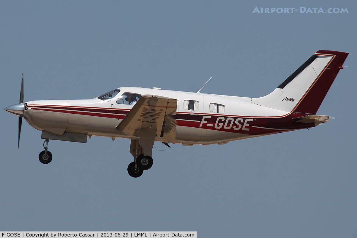 F-GOSE, 1986 Piper PA-46-310P Malibu C/N 46-08010, Runway 31