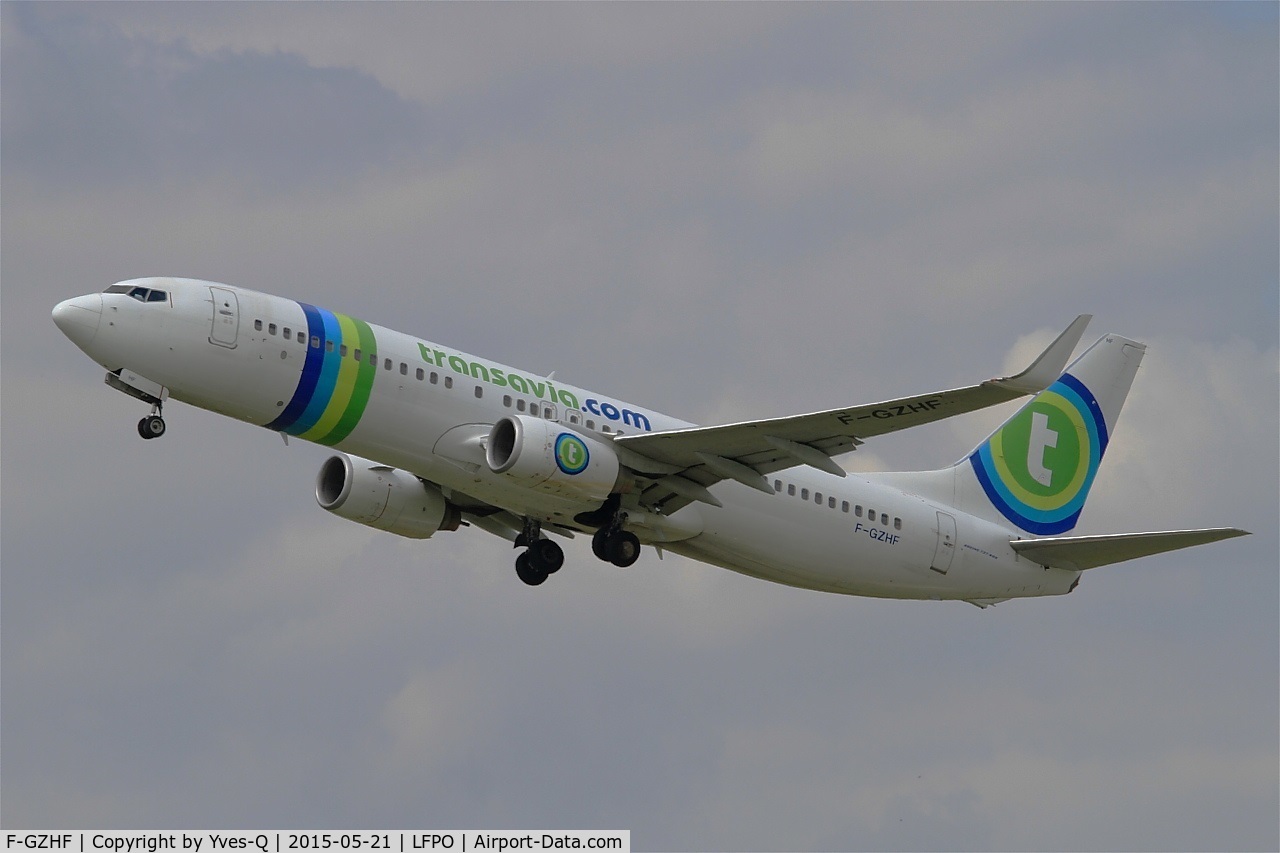 F-GZHF, 2009 Boeing 737-8K2 C/N 29677, Boeing 737-8K2, Take off rwy 24, Paris-Orly airport (LFPO-ORY)