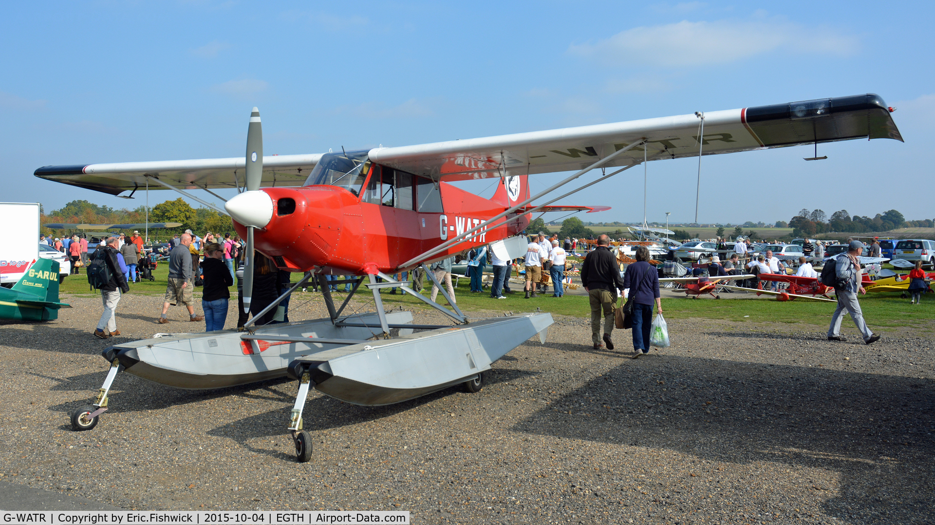 G-WATR, 1988 Christen A-1 Husky C/N 1040, 4. G-WATR at The Shuttleworth 'Uncovered' Airshow (Finale,) Oct. 2015.