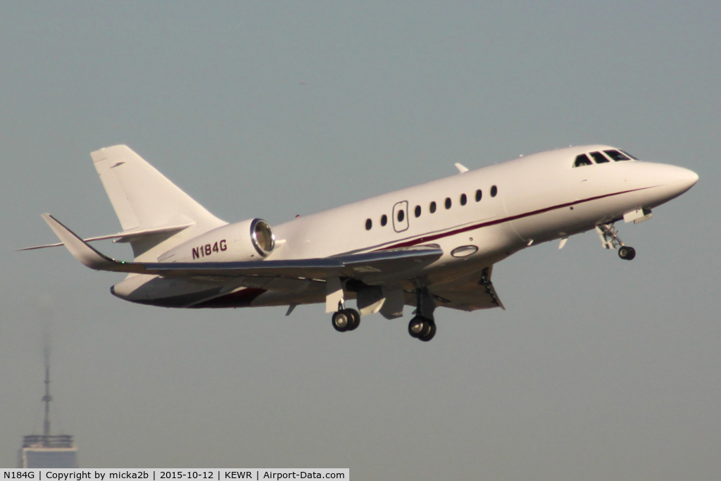 N184G, 2015 Dassault Falcon 2000S C/N 730, Take off