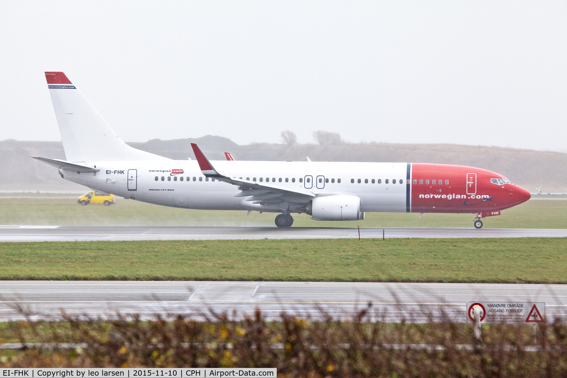 EI-FHK, 2015 Boeing 737-8JP C/N 41140, Copenhagen 10.11.15