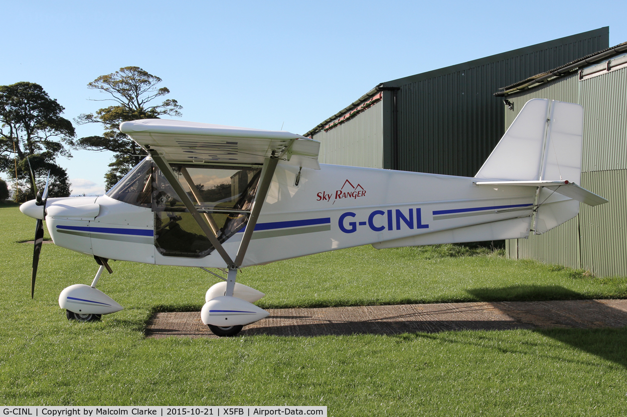 G-CINL, 2015 Skyranger Swift 912S(1) C/N BMAA/HB/647, Skyranger Swift 912S(1), an airfield resident, Fishburn Airfield, October 21st 2015.