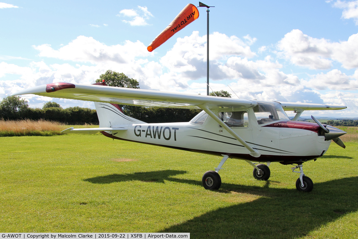 G-AWOT, 1968 Reims F150H C/N 0389, Reims F150H, a resident at Fishburn Airfield, September 22nd 2015.