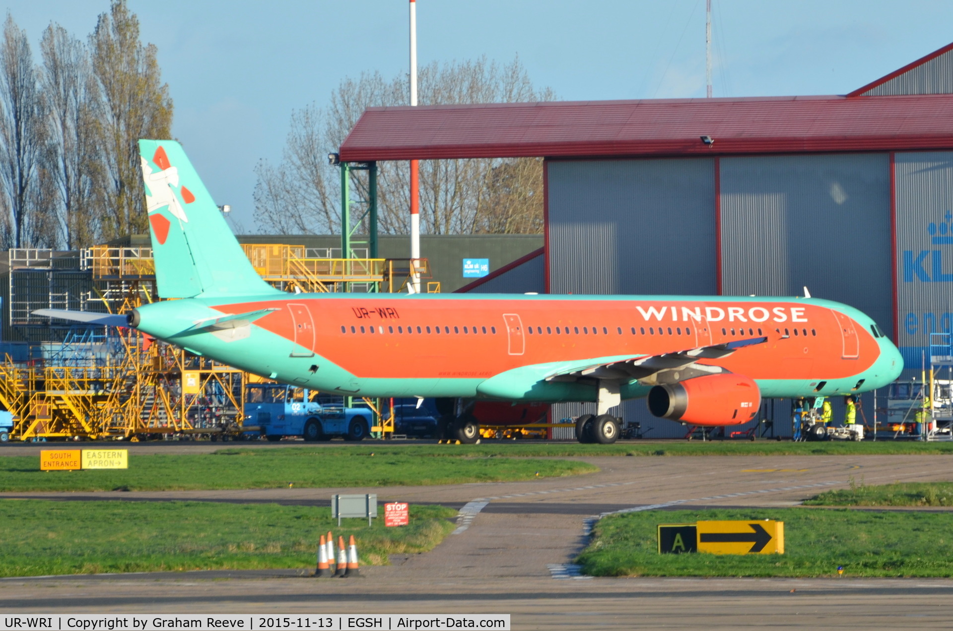 UR-WRI, 2006 Airbus A321-231 C/N 2682, Parked at Norwich.