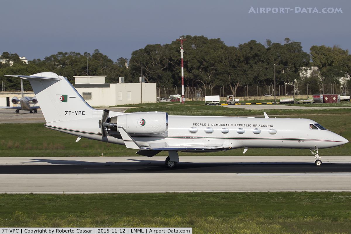 7T-VPC, 2001 Gulfstream Aerospace G-1159C Gulfstream IV SP C/N 1418, Valletta Immigration Summit 2015