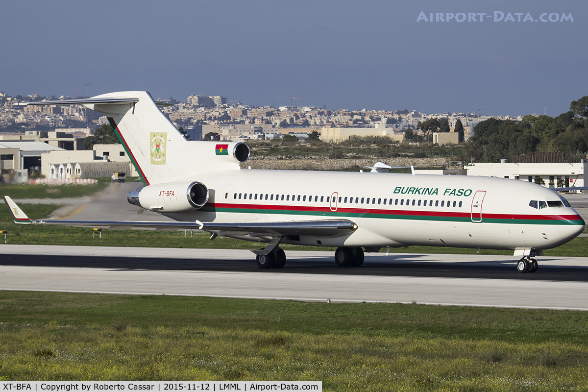 XT-BFA, 1981 Boeing 727-282 C/N 22430, Valletta Immigration Summit 2015