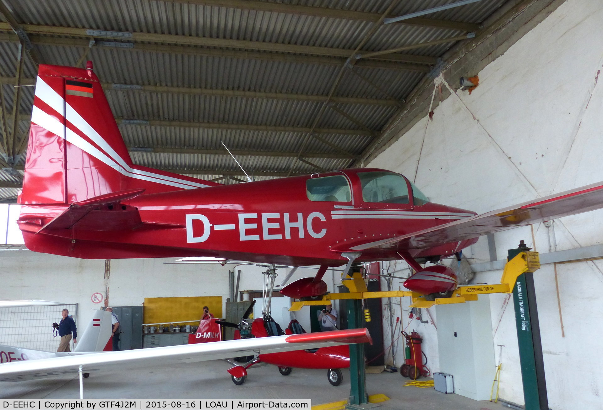 D-EEHC, Grumman AA-5 Traveler C/N AA5-0117, D-EEHC at Stockerau, Austria 16.8.15