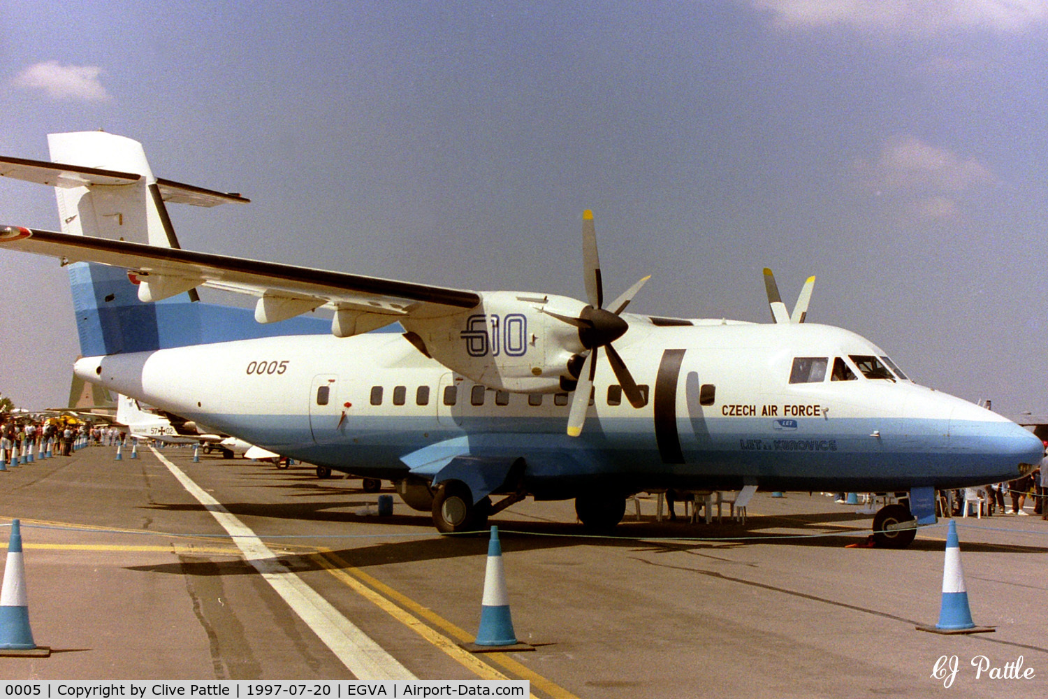 0005, 1990 Let L-610M C/N X-05, At RIAT '97 EGVA