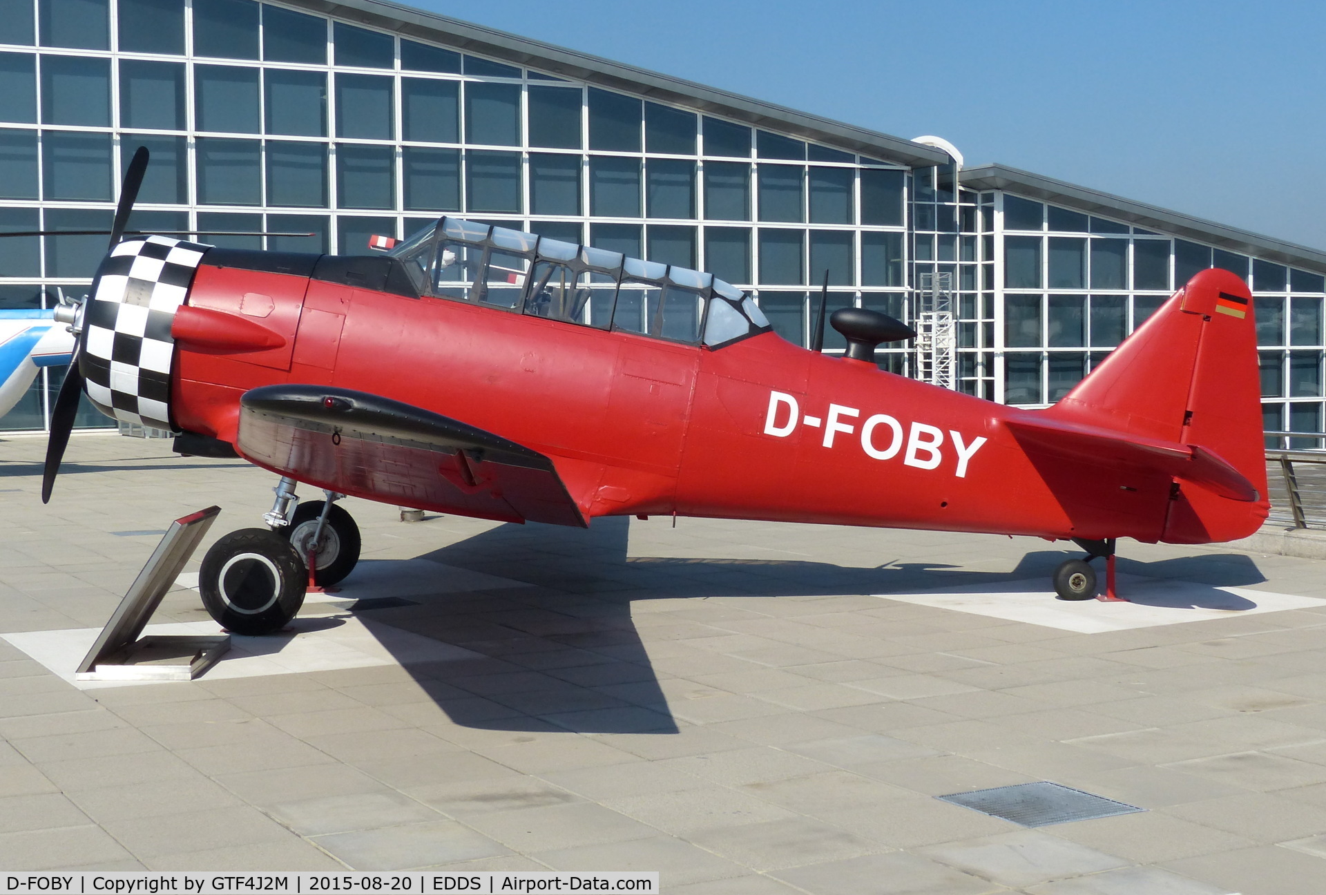 D-FOBY, 1941 North American AT-6A Texan C/N 1608, D-FOBY at Stuttgart 20.8.15
