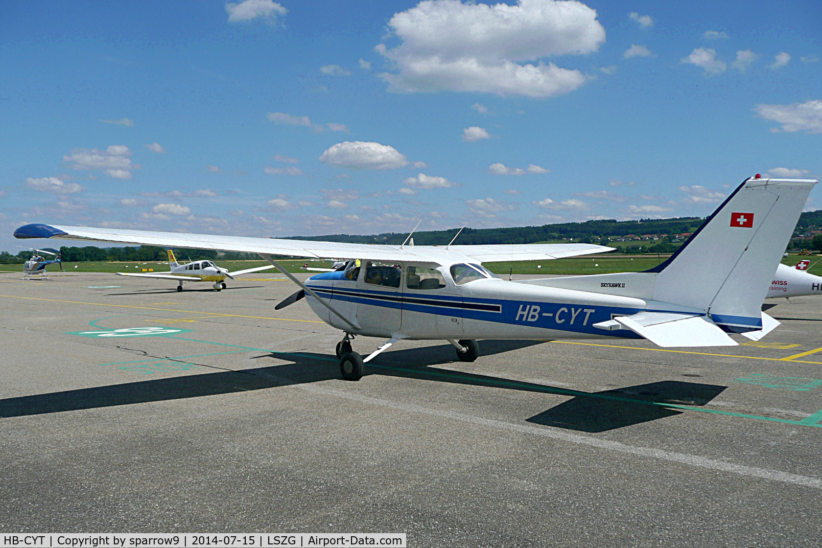 HB-CYT, 1974 Reims F172M Skyhawk Skyhawk C/N 1192, A rare guest here