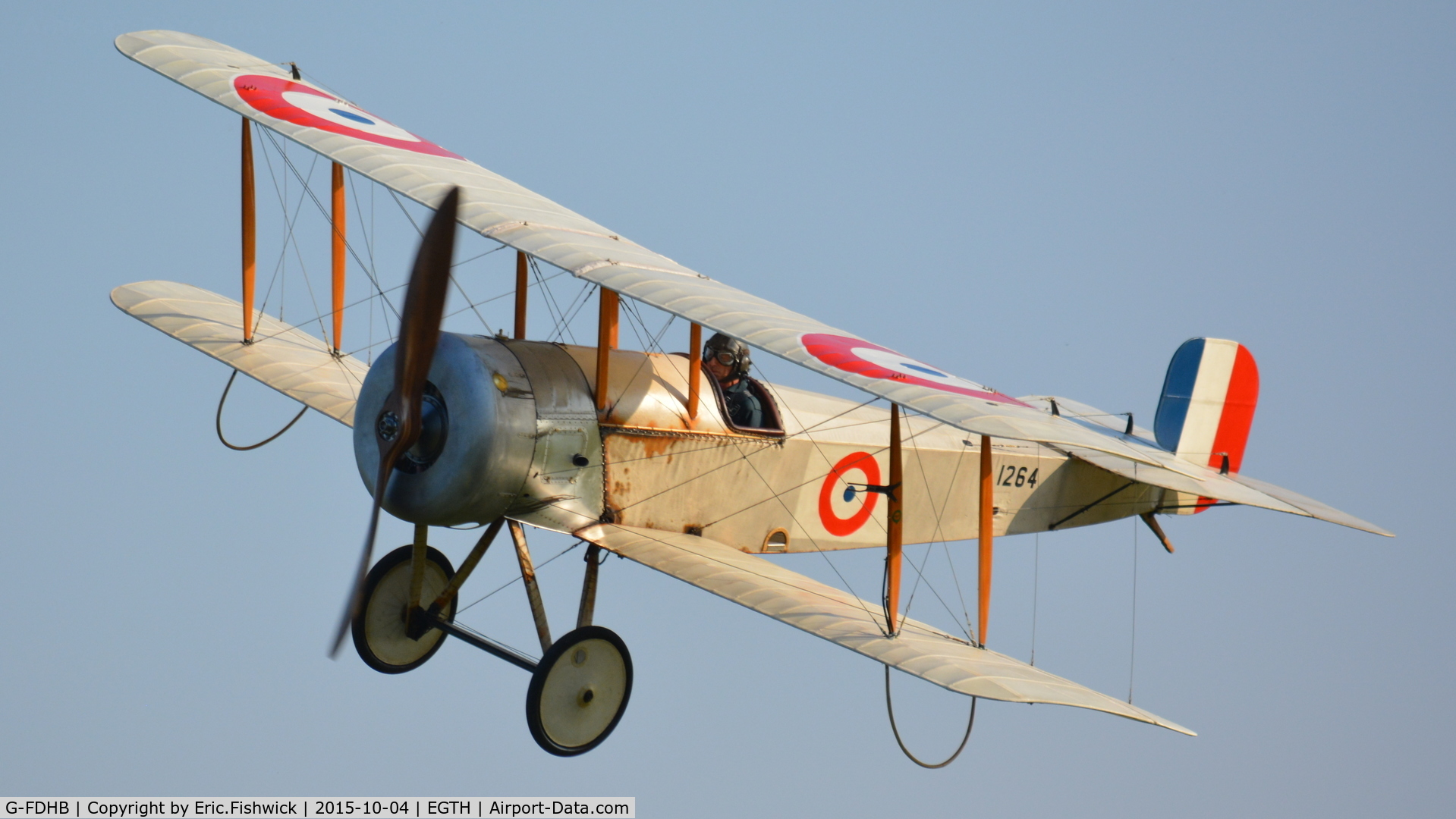 G-FDHB, 2014 Bristol Scout C Replica C/N LAA 353-14755, 43. G-FDHB in display mode at The Shuttleworth 'Uncovered' Airshow (Finale,) Oct. 2015.