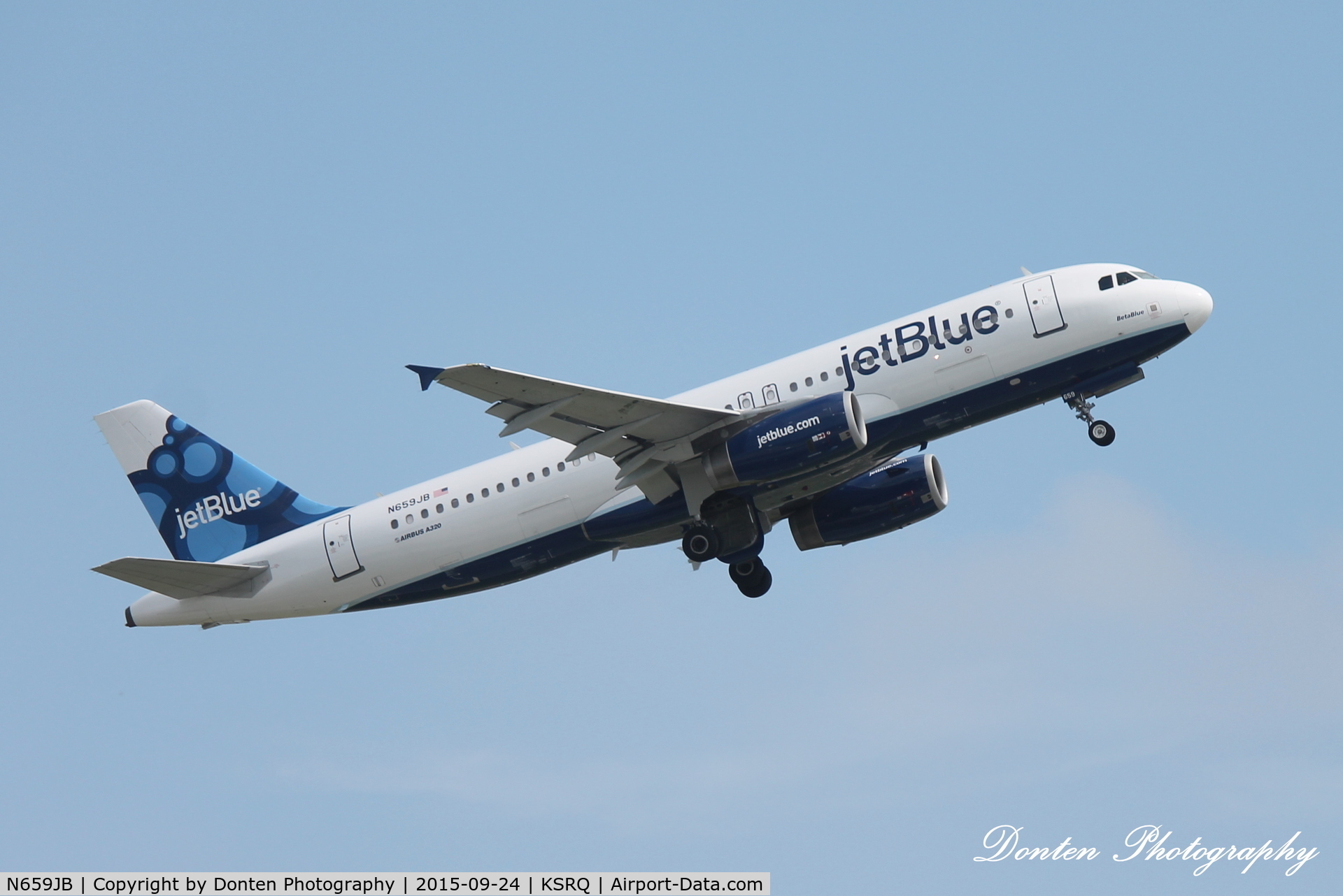 N659JB, 2007 Airbus A320-232 C/N 3190, JetBlue Flight 164 (N659JB) 