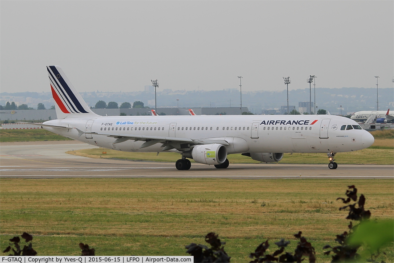 F-GTAQ, 2008 Airbus A321-211 C/N 3399, Airbus A321-211,Take off  run rwy 08, Paris-Orly airport (LFPO-ORY)
