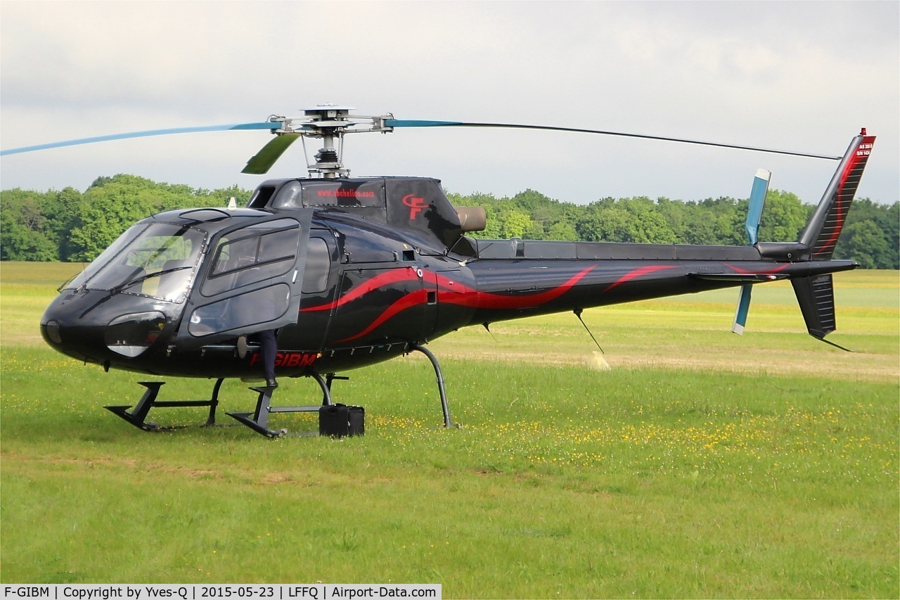 F-GIBM, 2008 Aerospatiale AS-350D AStar C/N 1424, Aerospatiale AS-350B Ecureuil, Static display, La Ferté-Alais airfield (LFFQ) Airshow 2015