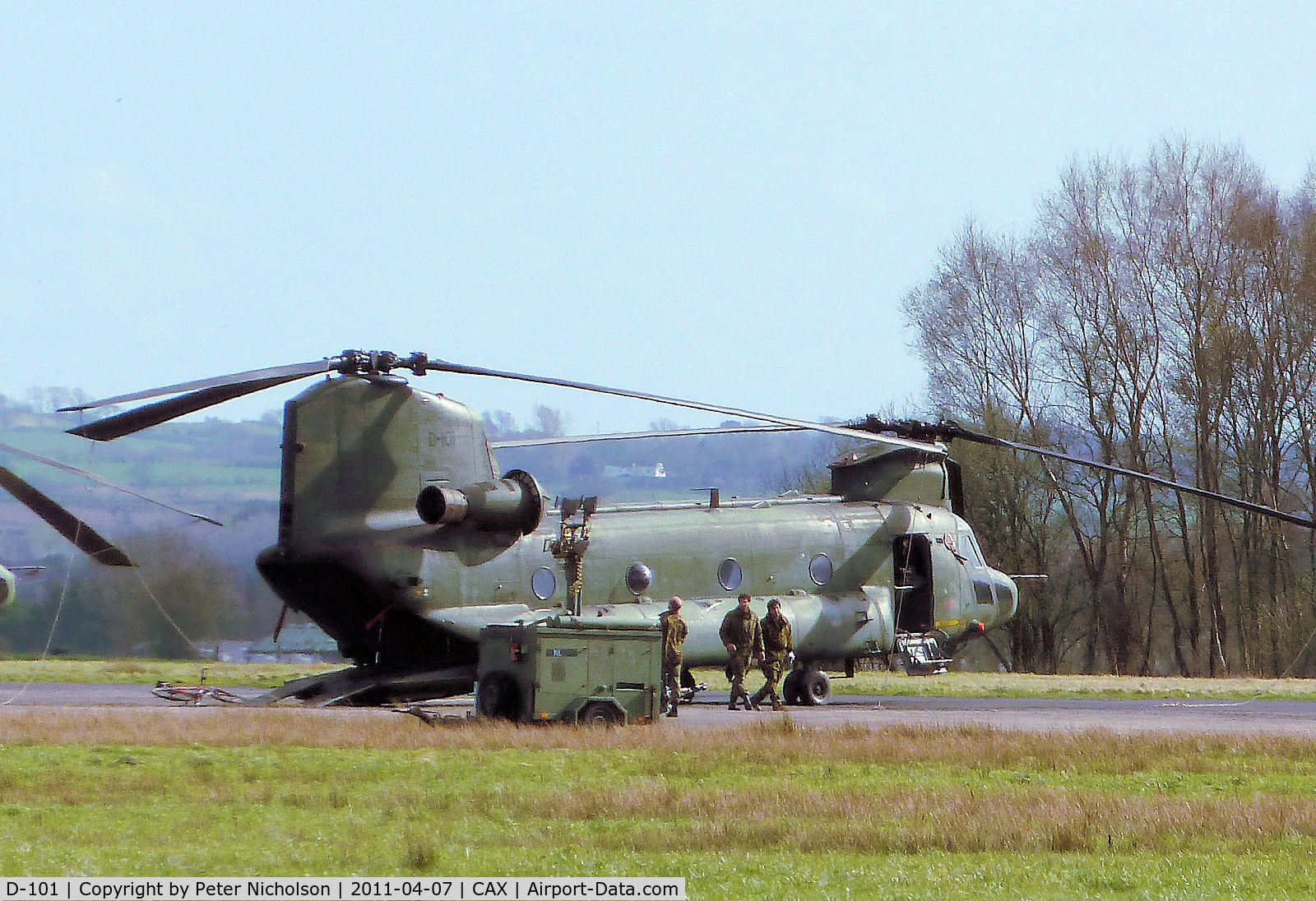 D-101, Boeing CH-47D Chinook C/N M.4101, CH-47D Chinook of 298 Squadron Royal Netherlands Air Force as seen at Carlisle in April 2011.
