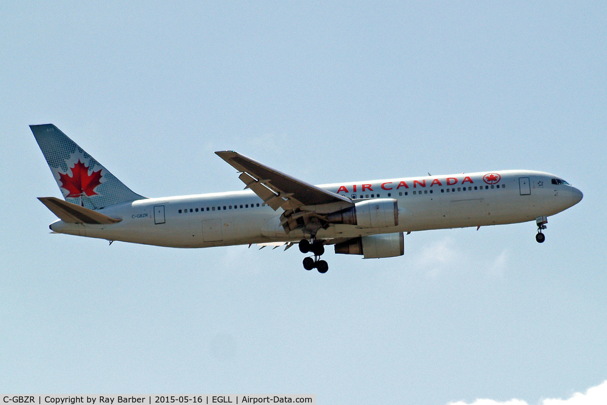 C-GBZR, 1992 Boeing 767-38E/ER C/N 25404, Boeing 767-38EER [25404] (Air Canada) Home~G 16/05/2015. On approach 27L.