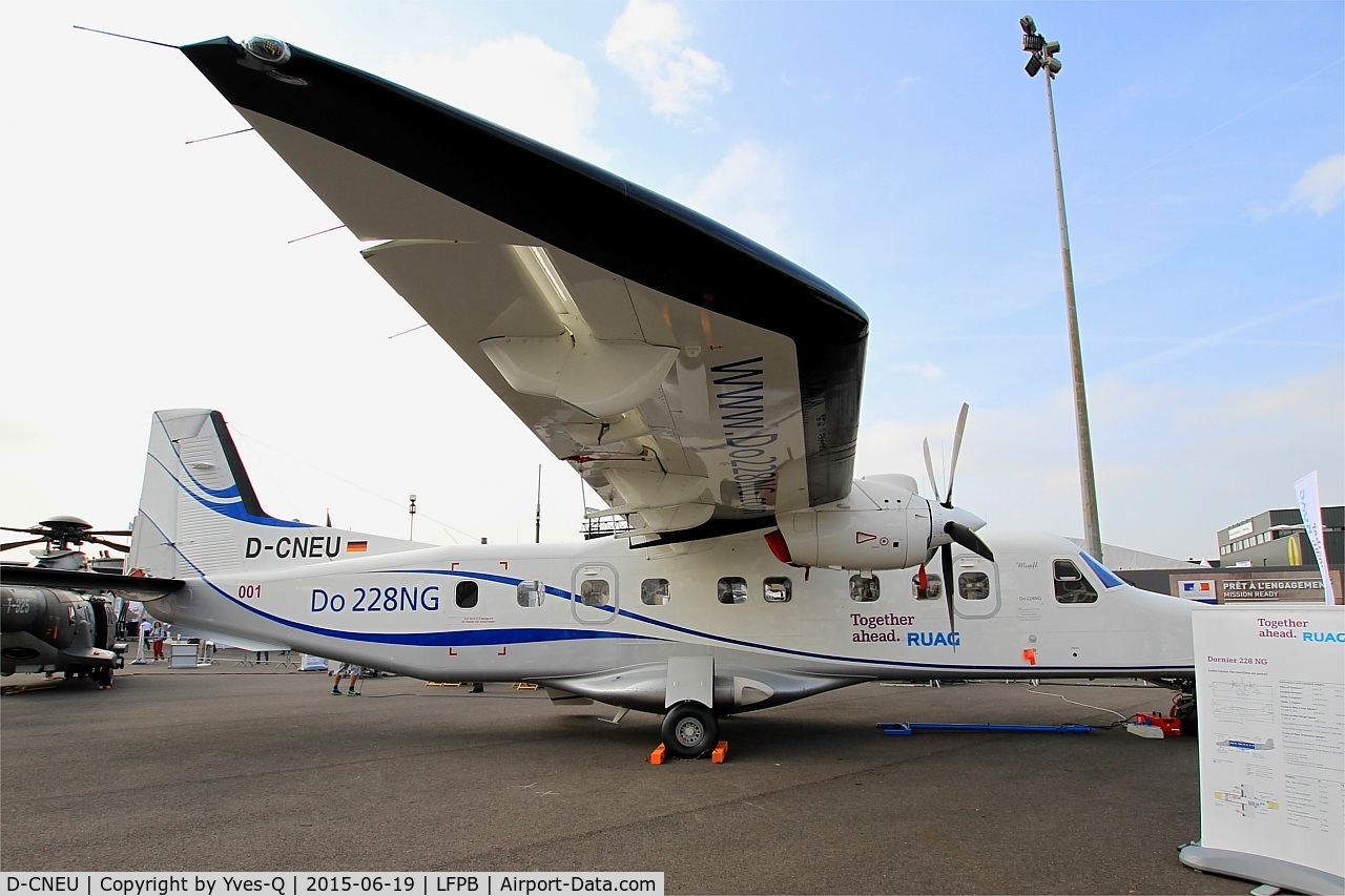D-CNEU, 1992 Dornier 228-212 C/N 8206, Dornier 228-212, Static display, Paris-Le Bourget (LFPB-LBG) Air show 2015