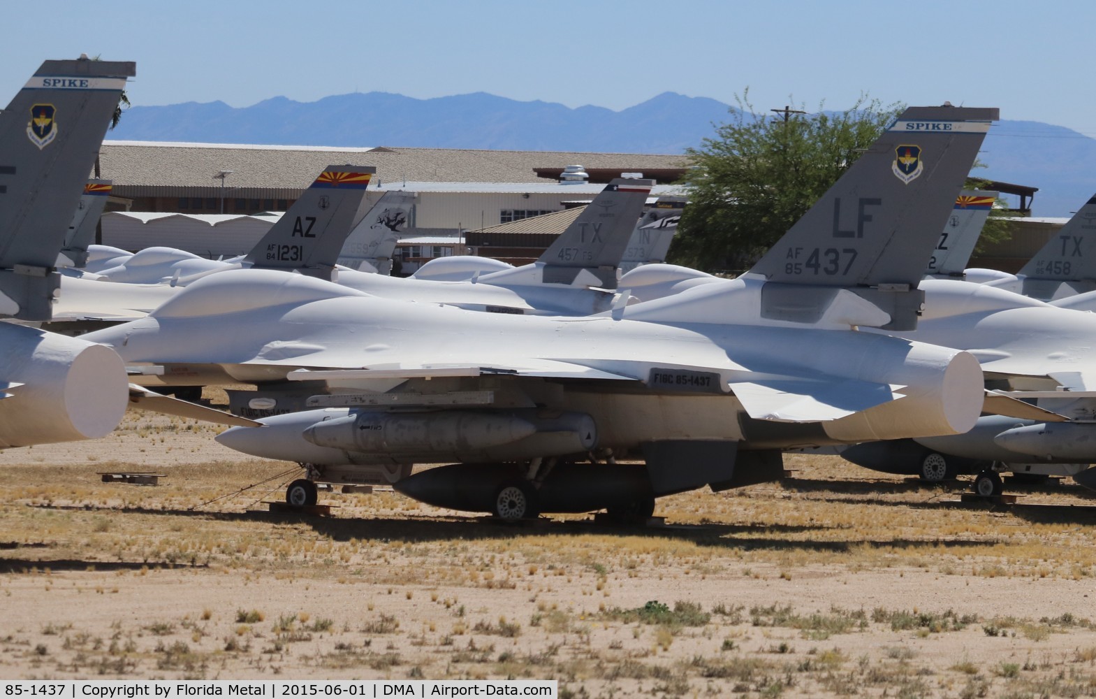 85-1437, 1984 General Dynamics F-16C Fighting Falcon C/N 5C-217, F-16C