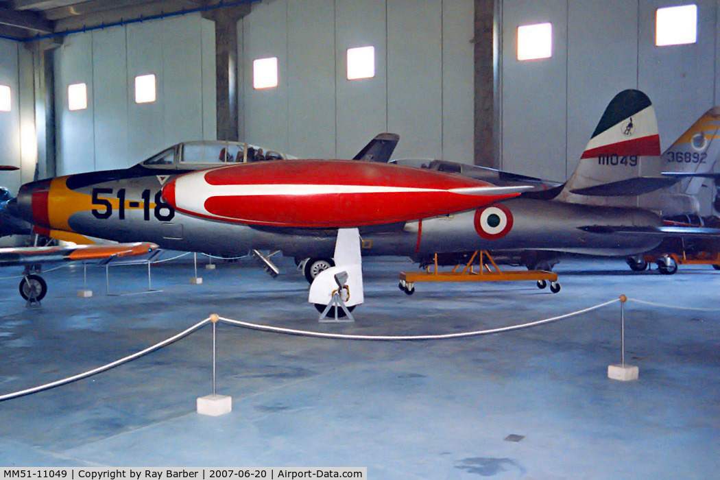 MM51-11049, 1951 Republic F-84G Thunderjet C/N 1502B, Republic F-84G Thunderjet [51-11049] (Italian Air Force) Vigna Di Valle~I 20/06/2007
