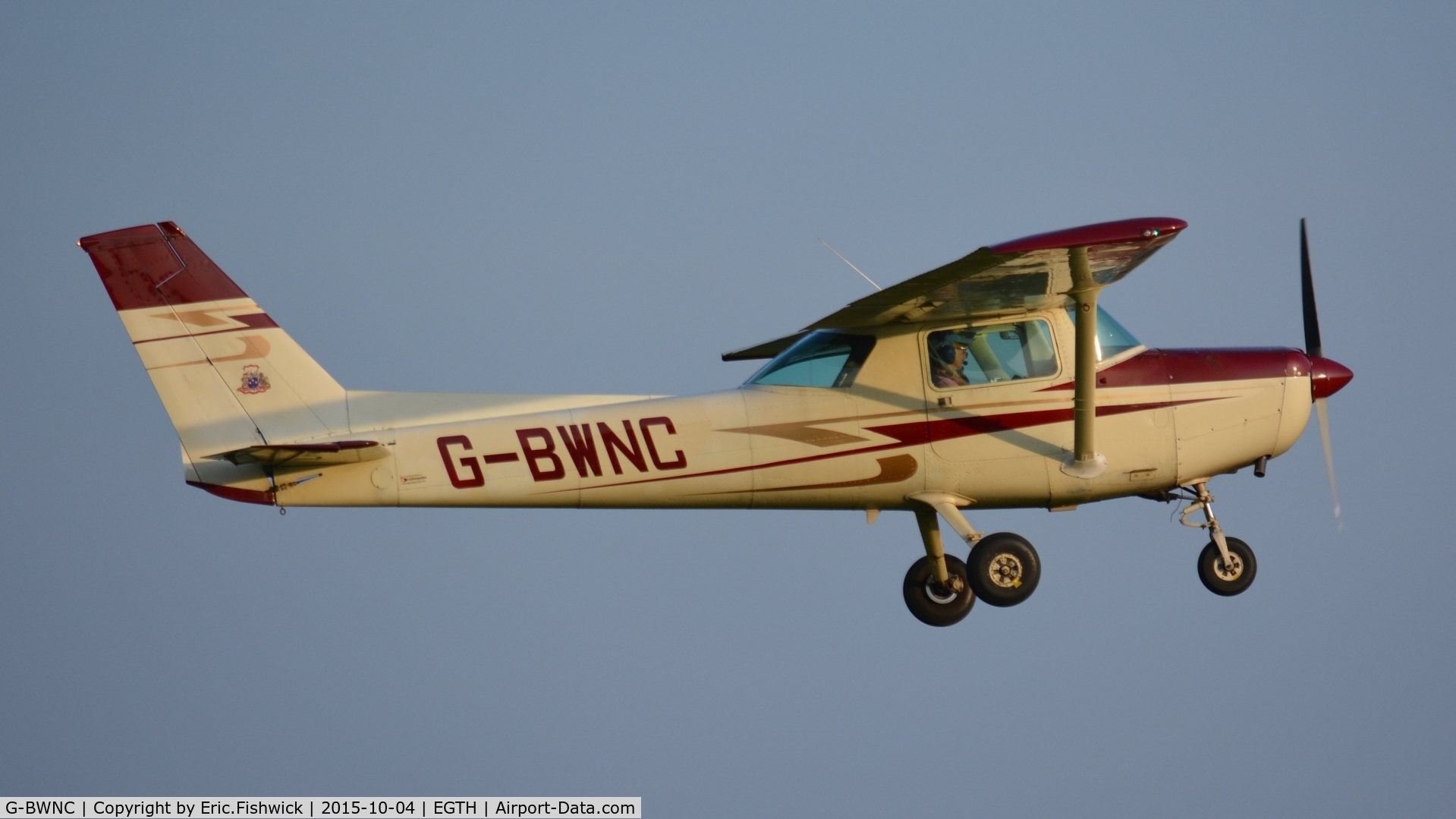 G-BWNC, 1980 Cessna 152 C/N 152-84415, 42. G-BWNC departing The Shuttleworth 'Uncovered' Airshow (Finale,) Oct. 2015.