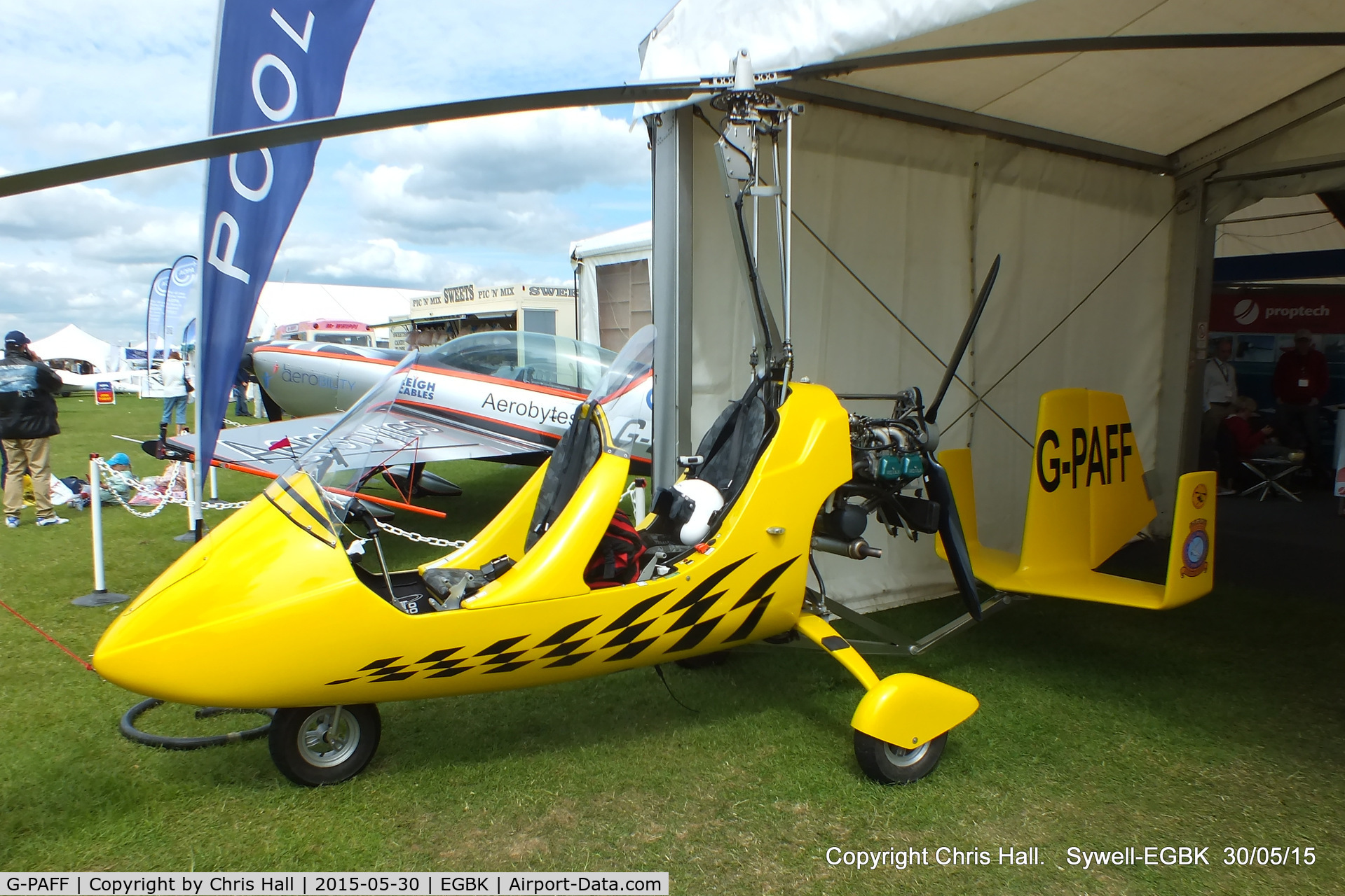 G-PAFF, 2011 Rotorsport UK MTOsport C/N RSUK/MTOS/039, at Aeroexpo 2015