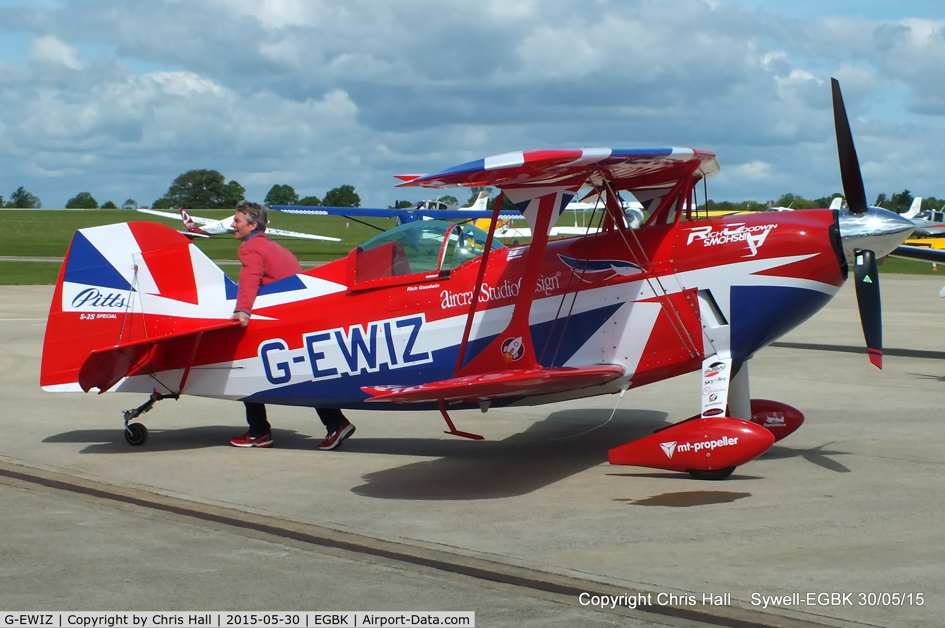 G-EWIZ, 1981 Pitts S-2S Special C/N S18, at Aeroexpo 2015