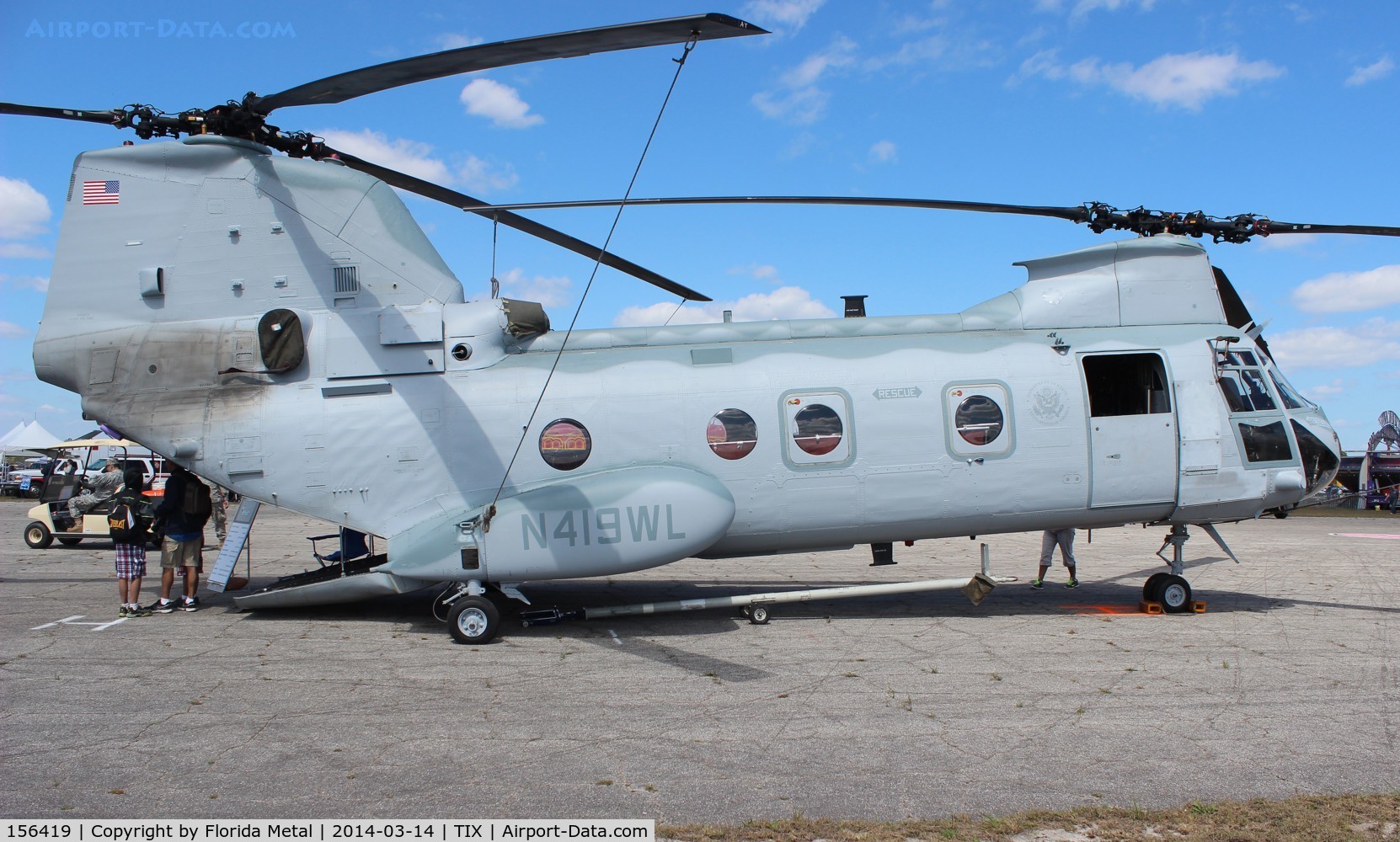156419, Boeing Vertol CH-46F Sea Knight C/N 2489, CH-46F