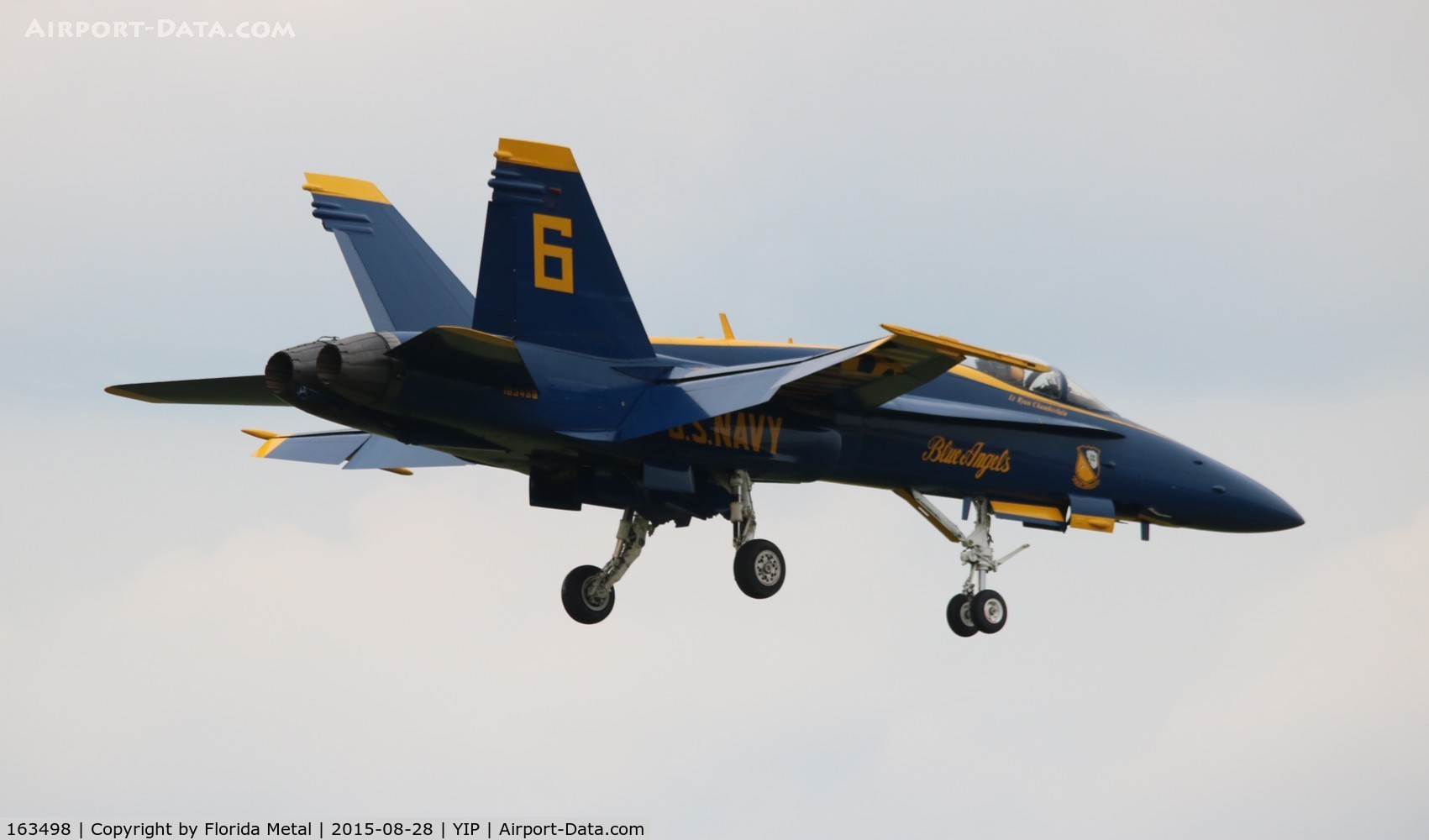 163498, 1988 McDonnell Douglas F/A-18C Hornet C/N 0737/C053, Blue Angels