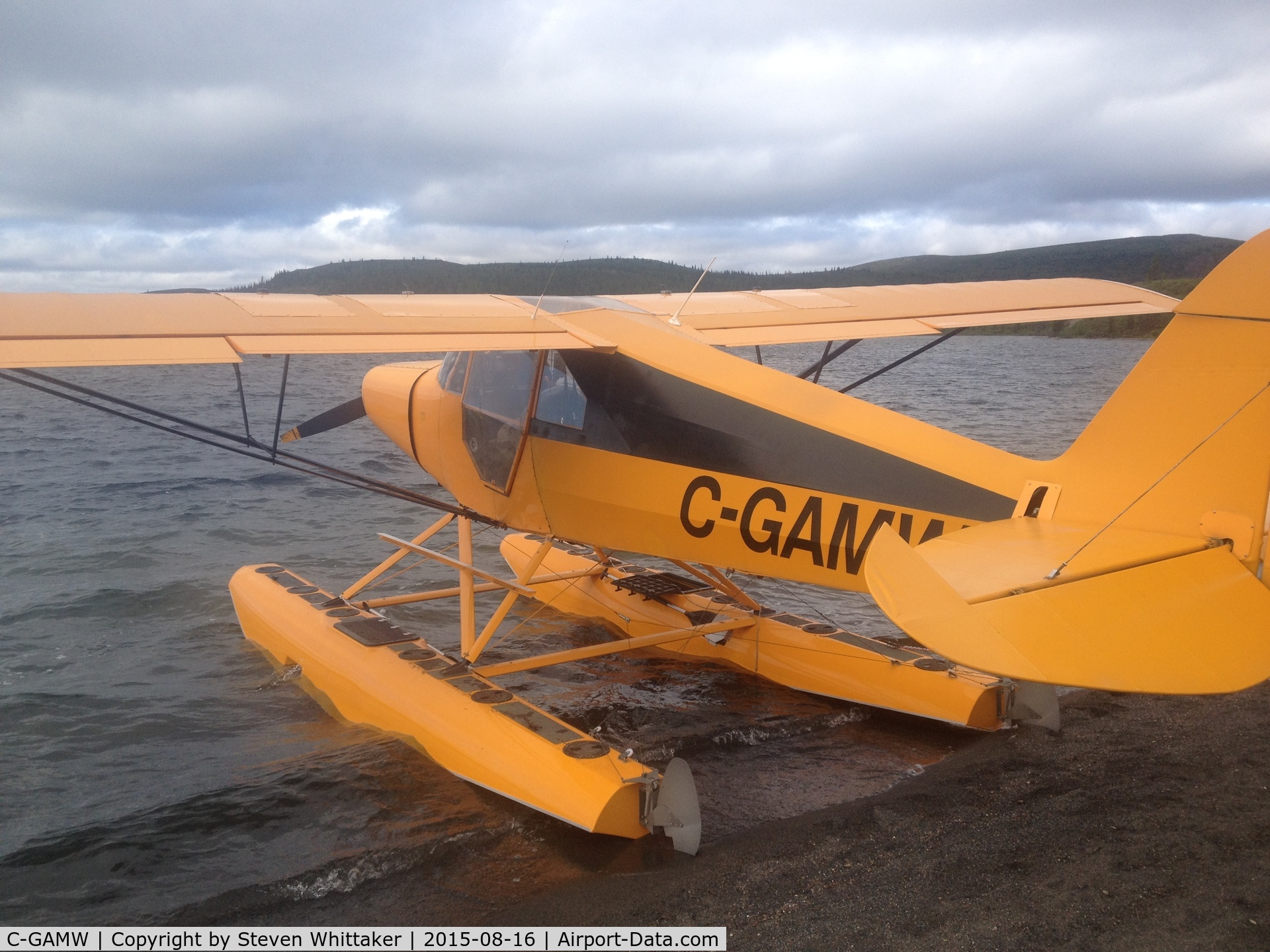 C-GAMW, 1998 Stan-Air STAN-AIR SPECIAL C/N 001, At Agnes Lake, August 2015
