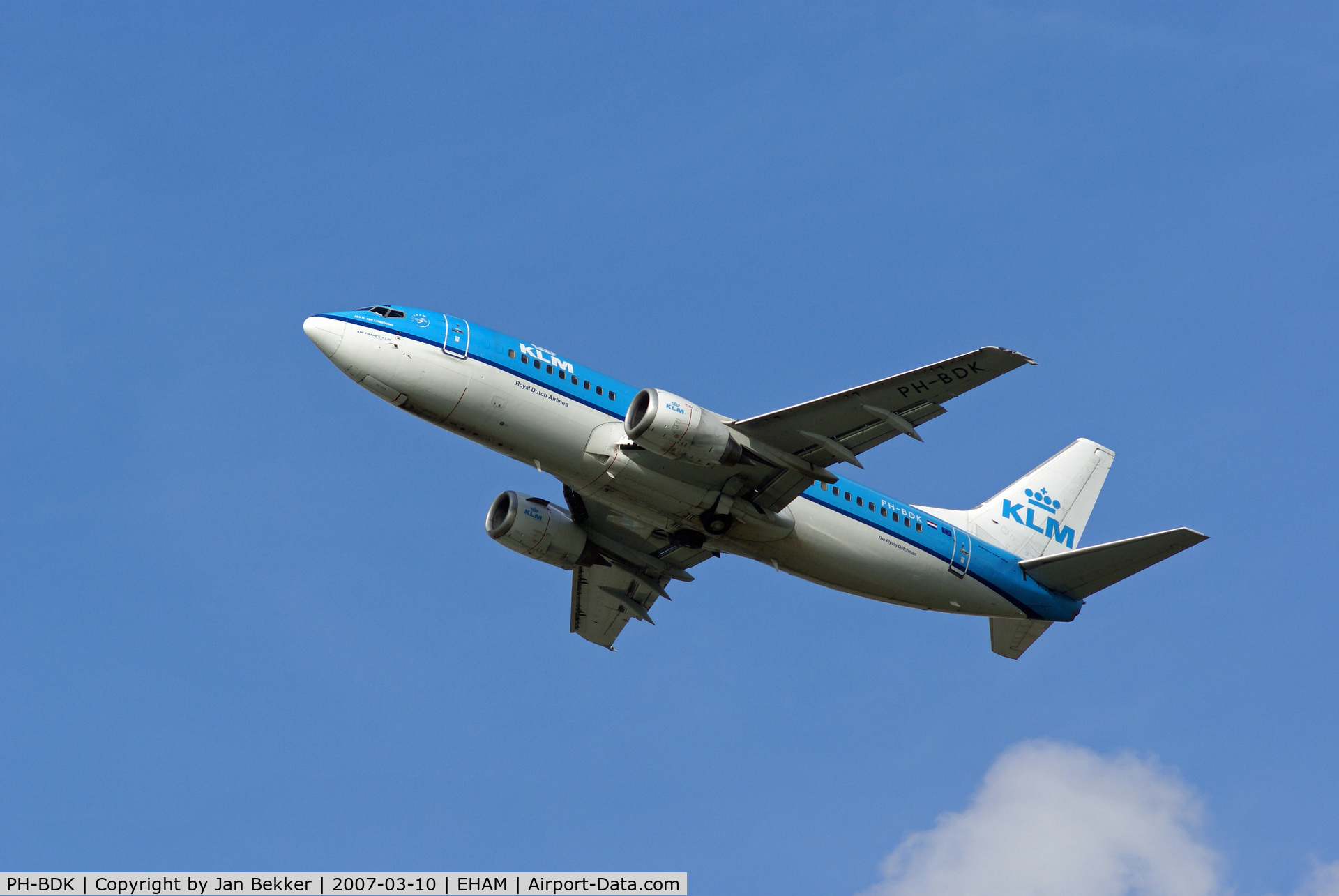 PH-BDK, Boeing 737-306 C/N 23545, Schiphol, Kaagbaan