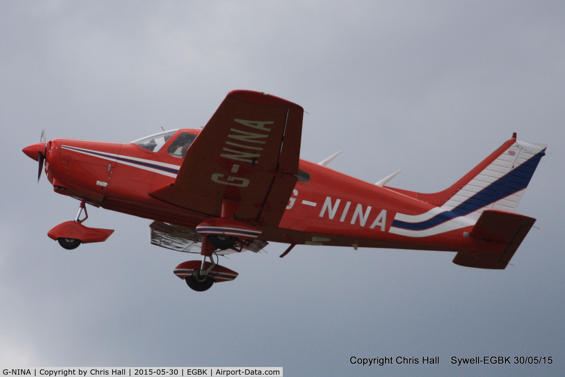 G-NINA, 1977 Piper PA-28-161 Cherokee Warrior II C/N 28-7716162, at Aeroexpo 2015