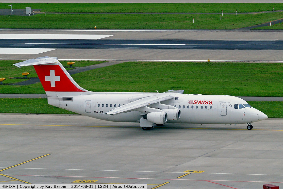 HB-IXV, 1995 British Aerospace Avro 146-RJ100 C/N E3274, British Aerospace BAe 146-RJ100 [E3274] (Swiss European Air Lines) Zurich~HB 31/08/2014