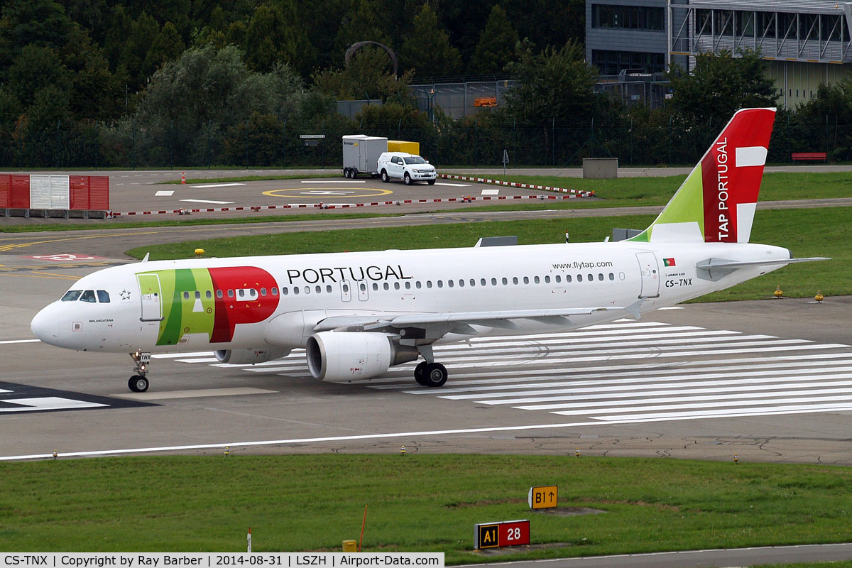 CS-TNX, 2006 Airbus A320-214 C/N 2822, Airbus A320-214 [2822] (TAP Portugal) Zurich~HB 31/08/2014