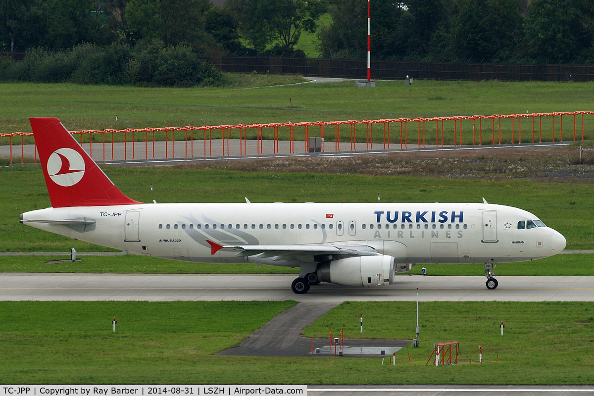 TC-JPP, 2008 Airbus A320-232 C/N 3603, Airbus A320-232 [3603] (THY Turkish Airlines) Zurich~HB 31/08/2014