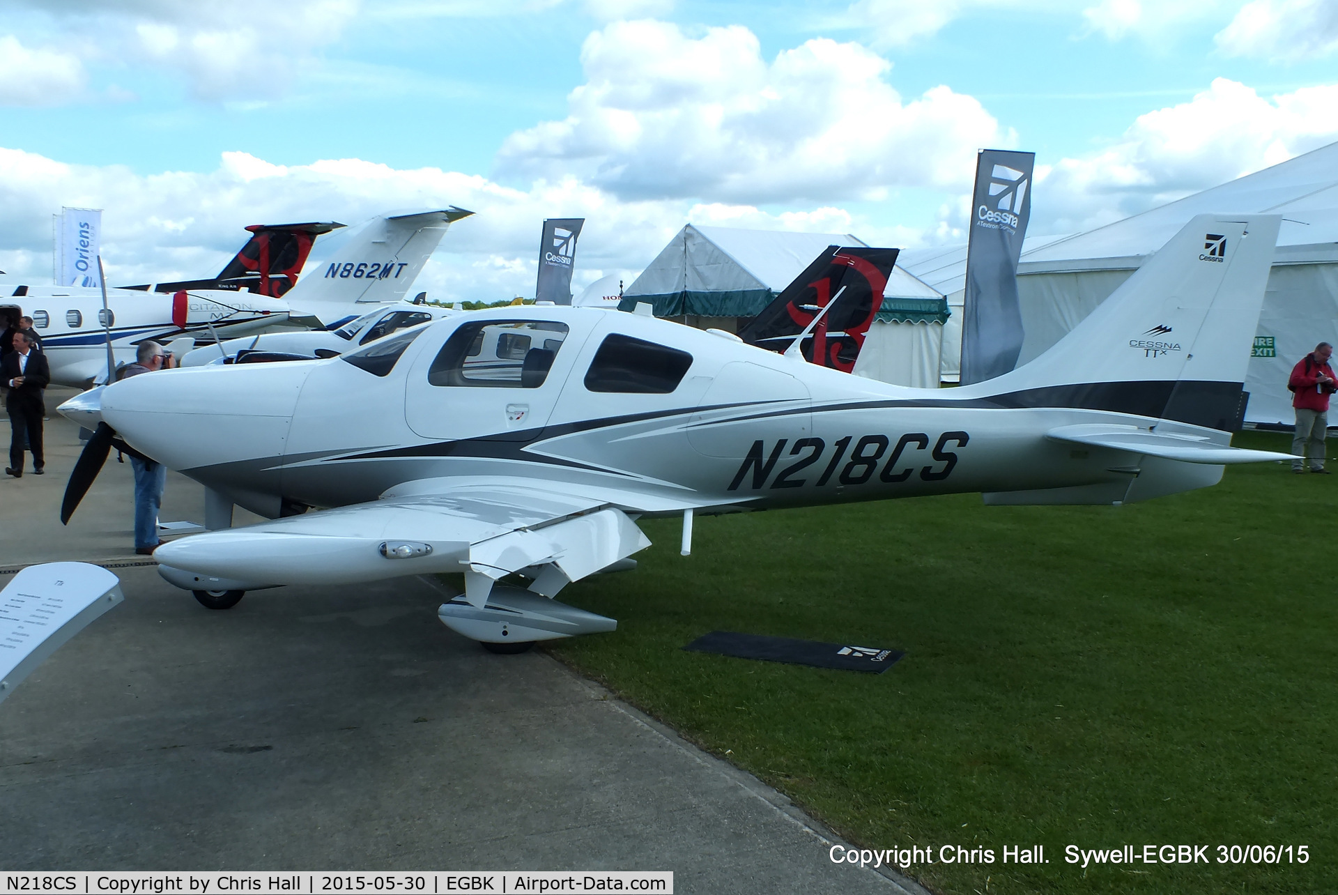 N218CS, 2013 Cessna T240 TTx C/N T24002012, at Aeroexpo 2015