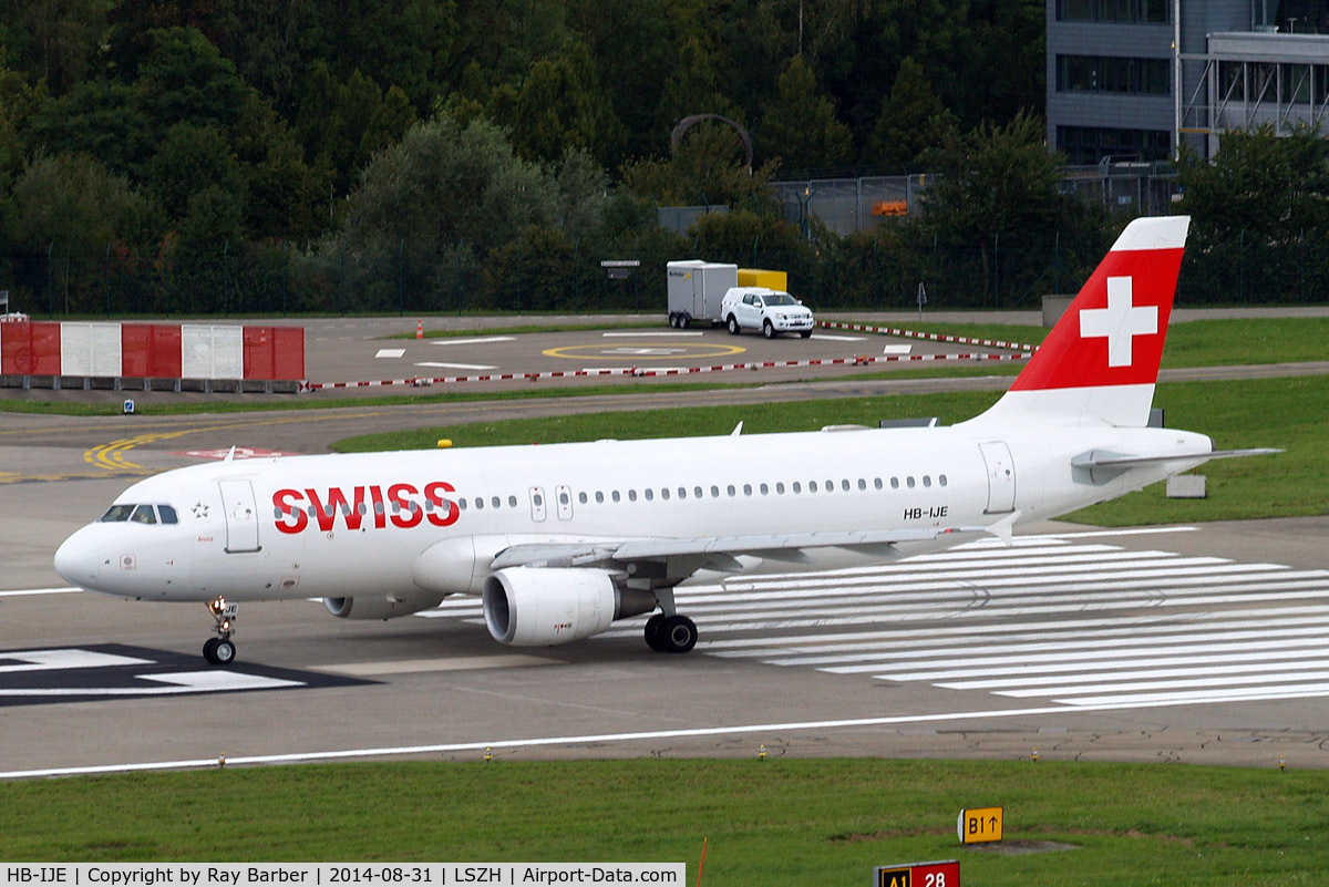 HB-IJE, 1995 Airbus A320-214 C/N 559, Airbus A320-214 [0559] (Swiss International Air Lines) Zurich~HB 31/08/2014