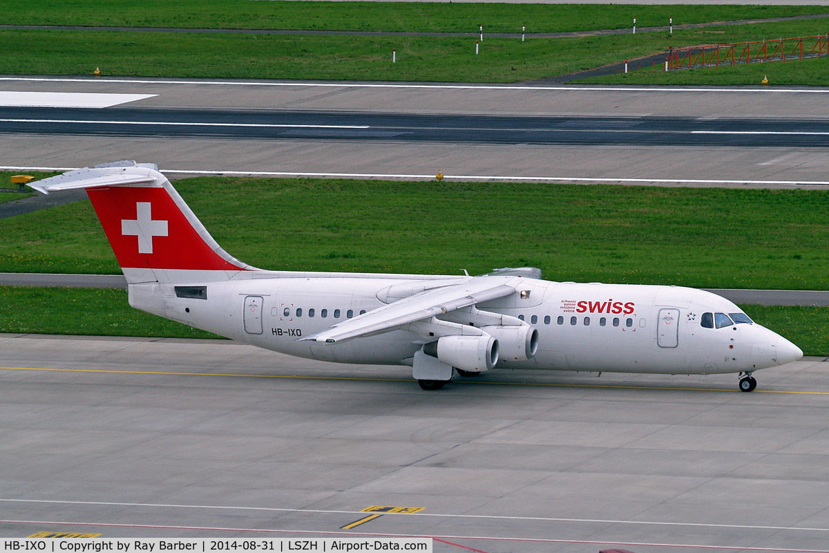 HB-IXO, 1996 British Aerospace Avro 146-RJ100 C/N E3284, BAe 146RJ-100 [E3284] ( Swiss European Air Lines) Zurich~HB 31/08/2014