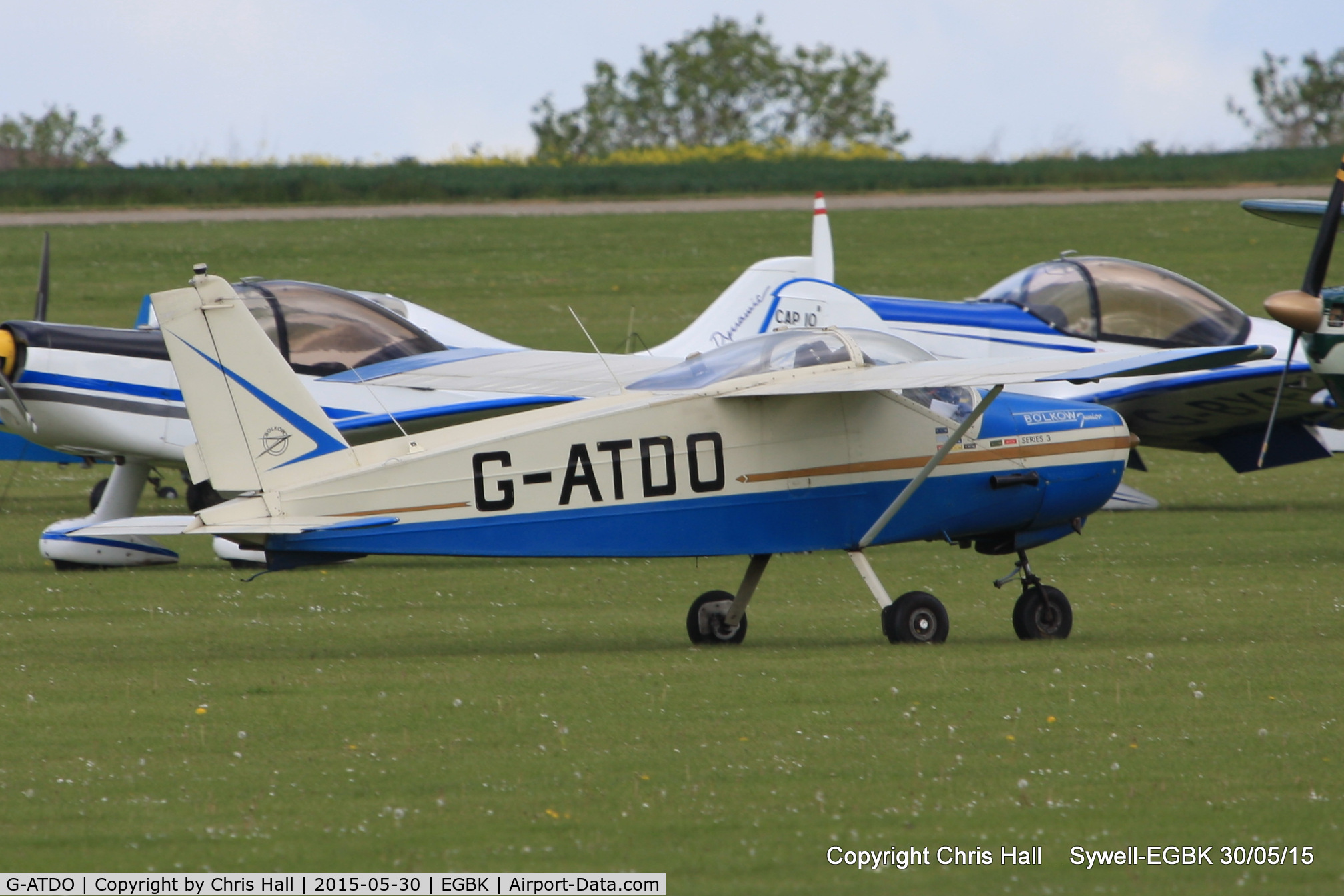 G-ATDO, 1965 Bolkow Bo-208C Junior C/N 576, at Aeroexpo 2015