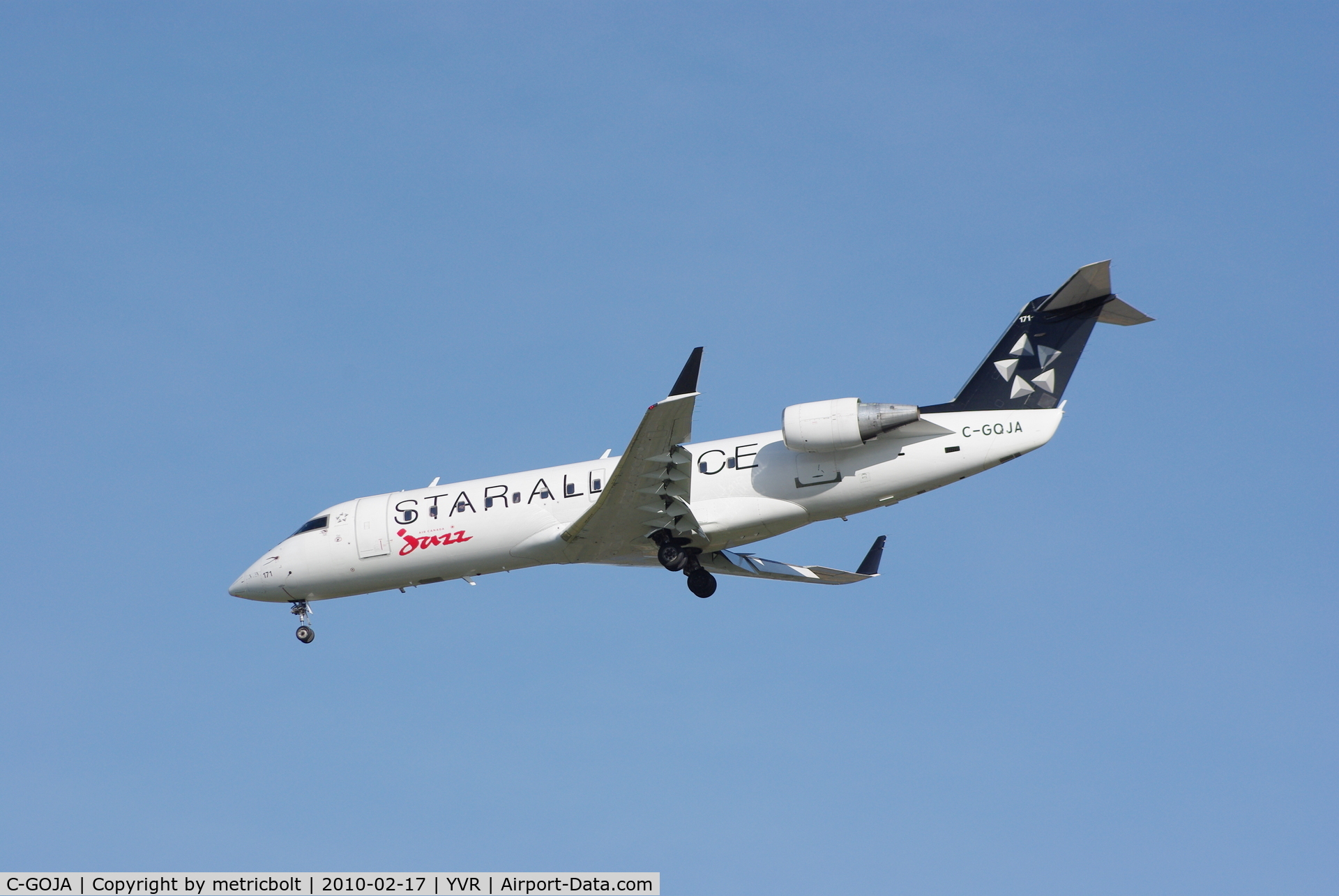 C-GOJA, 2005 Bombardier CRJ-200ER (CL-600-2B19) C/N 8009, Star Alliance colour scheme