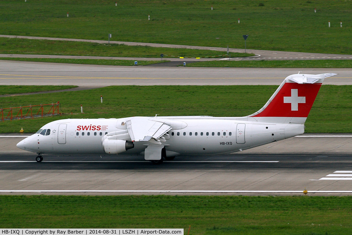 HB-IXQ, 1996 British Aerospace Avro 146-RJ100 C/N E3282, BAe 146RJ-100 [E3282] (Swiss European Air Lines) Zurich~HB 31/08/2014