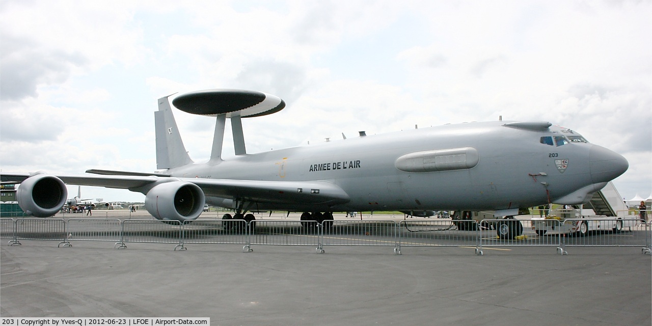 203, 1990 Boeing E-3F Sentry C/N 24117, Boing E-3F SDCA (702-CC), Evreux-Fauville Air Base 105 (LFOE) Open day 2012