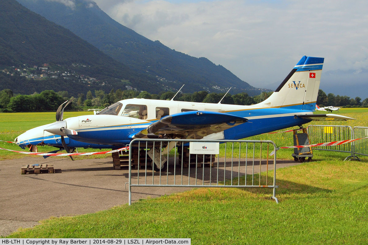 HB-LTH, 1997 Piper PA-34-220T C/N 3449040, Piper PA-34-220T Seneca V [3449040] Locarno~HB 29/08/2014. Cancelled after crashing in a forced landing after take-off 05-06-2014