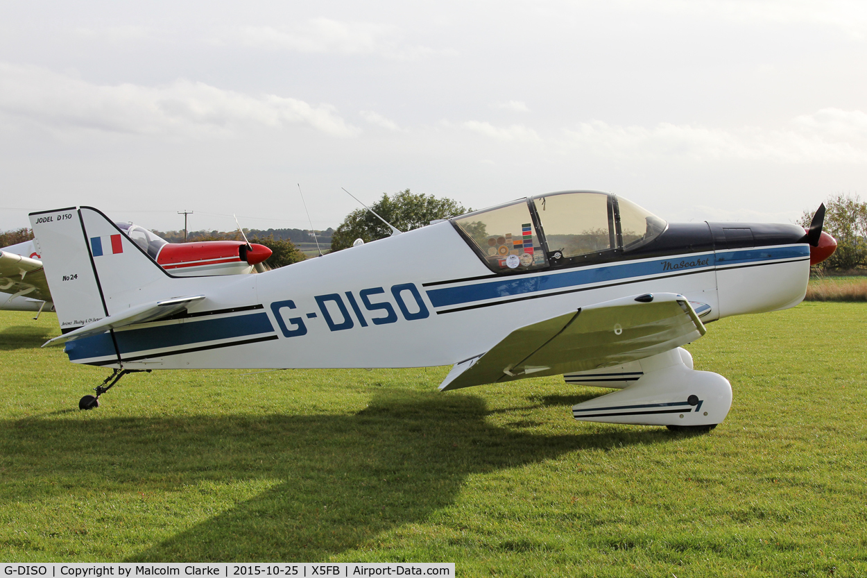 G-DISO, 1963 SAN Jodel D-150 Mascaret C/N 24, SAN Jodel D-150 Mascaret at Fishburn Airfield, October 25th 2015.