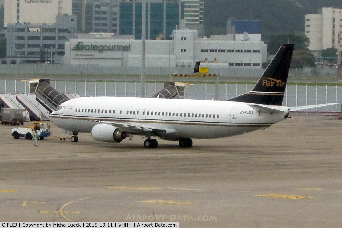 C-FLEJ, 1991 Boeing 737-4B3 C/N 24751, At Hong Kong
