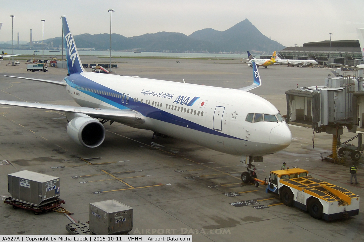 JA627A, 2012 Boeing 767-381/ER C/N 40898, At Hong Kong