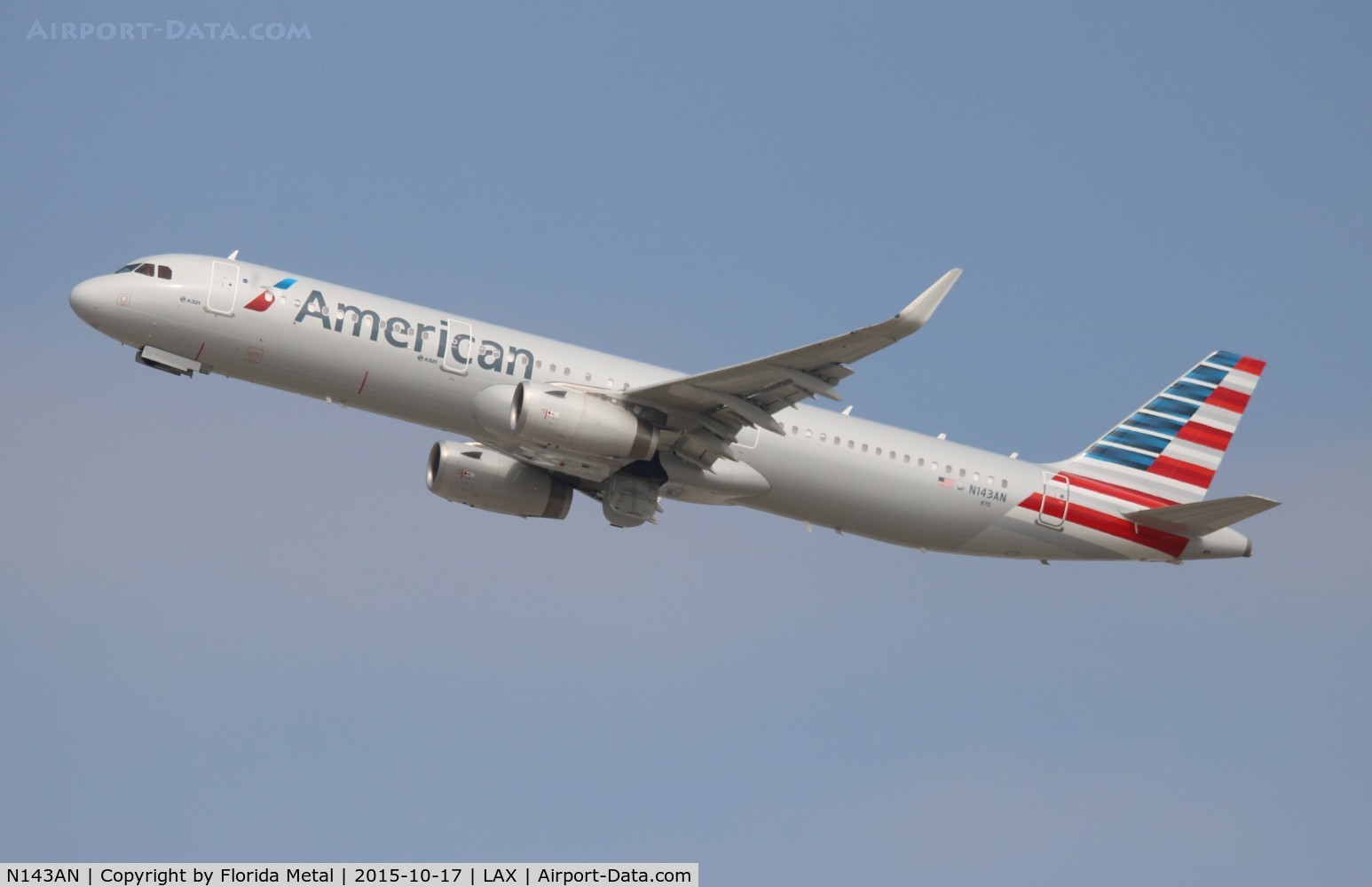 N143AN, 2015 Airbus A321-231 C/N 6745, American