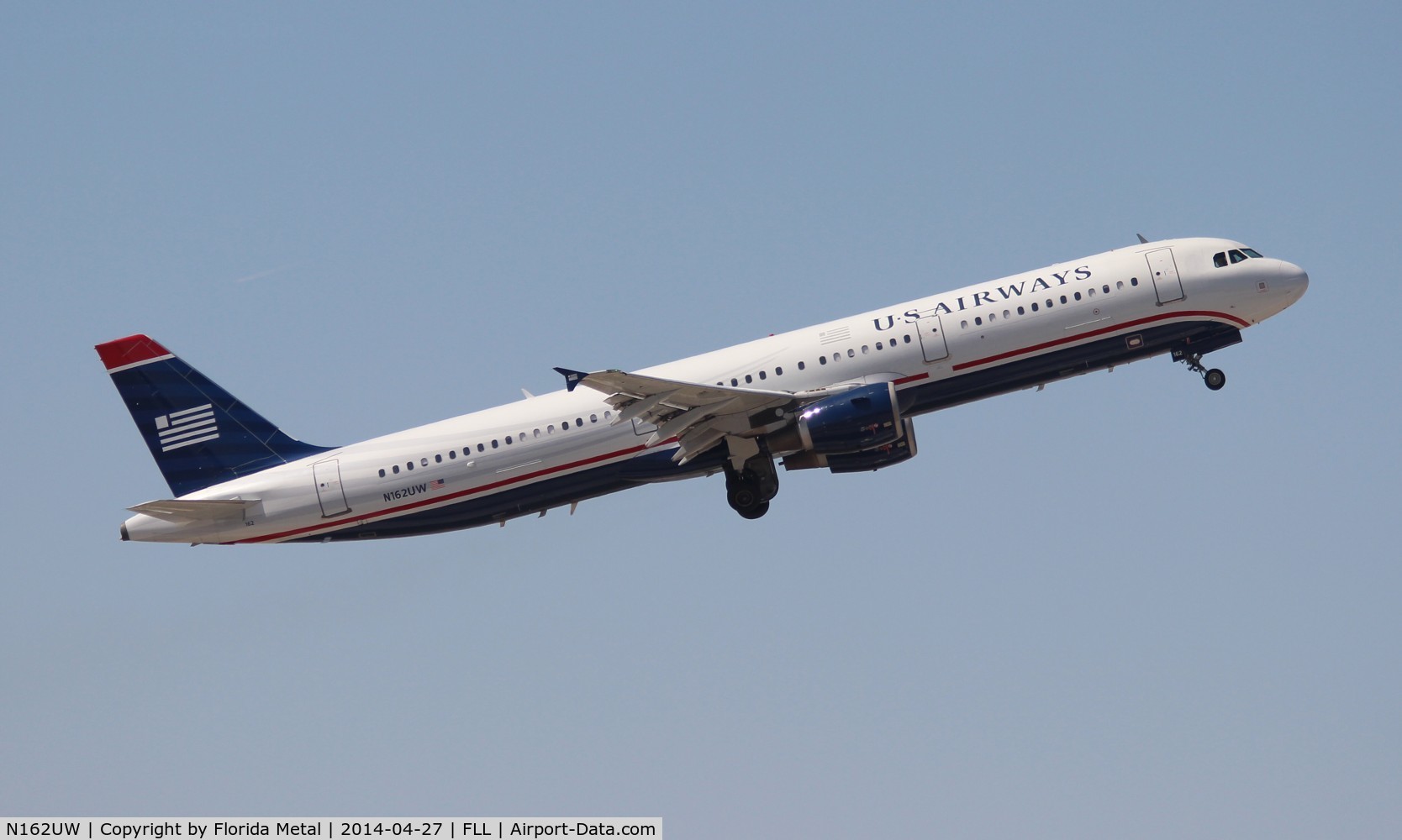 N162UW, 2001 Airbus A321-211 C/N 1412, USAirways A321